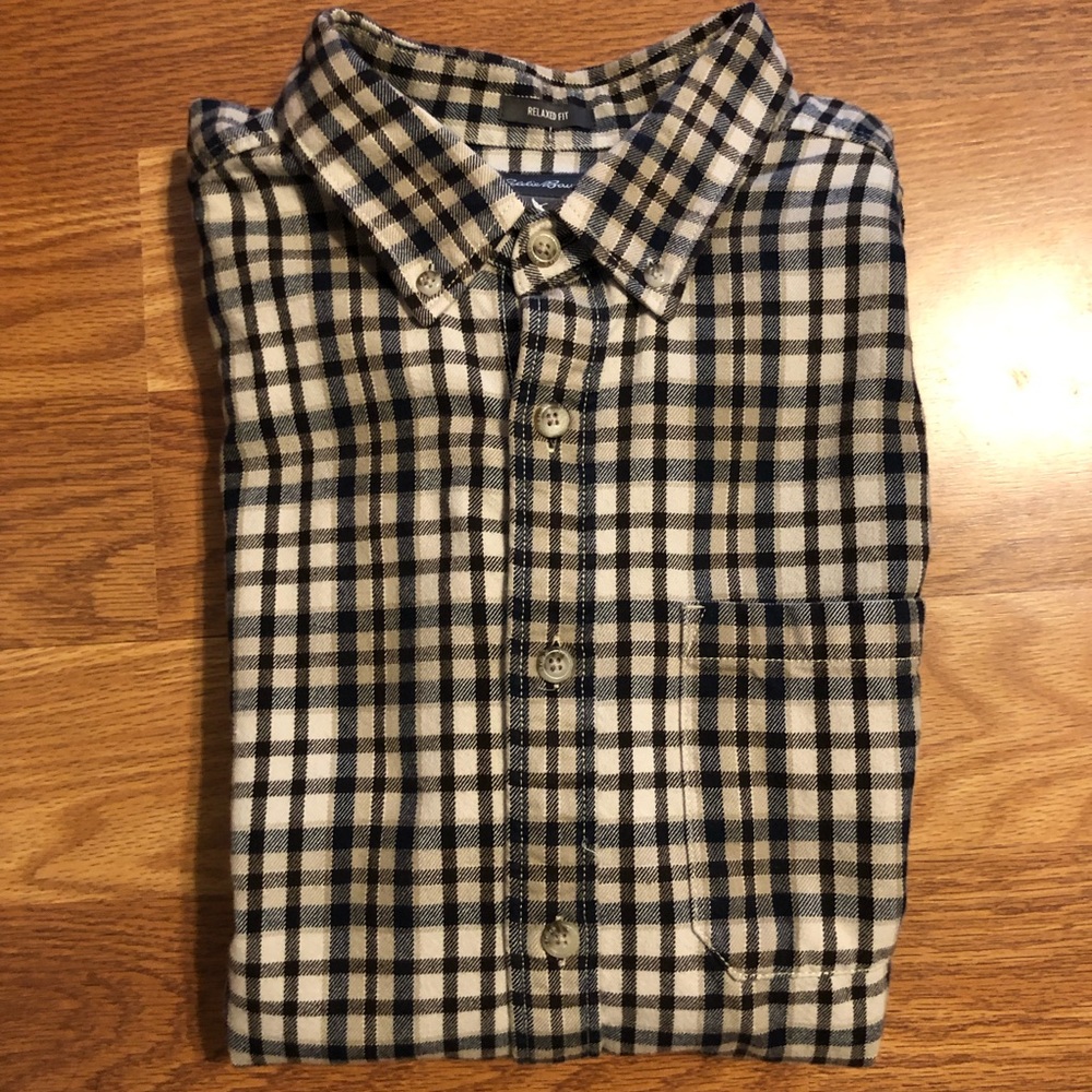 Eddie Bauer Flannel. Size L. Like New. Very Soft.